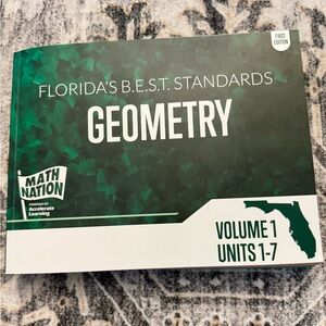 Florida's B.E.S.T. Standards Geometry workbook never used